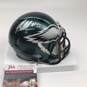 imageAutographedSigned Brandon Graham Philadelphia Eagles Mini Football Helmet JSA COA