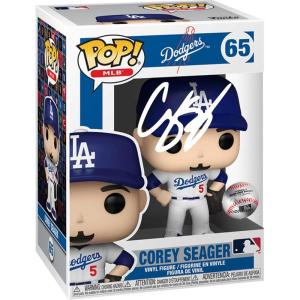 imageCorey Seager 65 Home Uniform Facsimile Signed Reprint Laser Autographed Funko POP Baseball MLB Los Angeles Dodgers Figurine with Protector Case