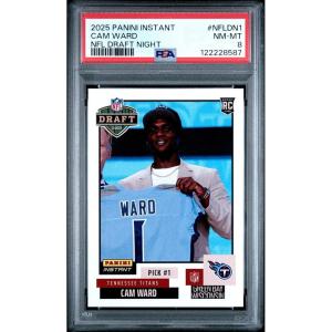 imageGraded 2025 Panini Instant Cam Ward NFLDN1 NFL Draft Night Rookie RC Football Card PSA 8 Near Mint