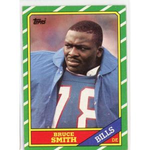 imageVintage 1986 Topps Bruce Smith 389 Rookie RC Football Card