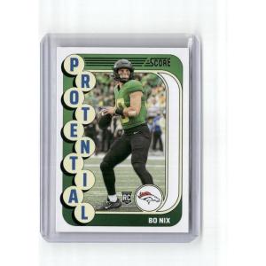 imageVintage 2024 Score Bo Nix 11 Rookie RC Football Card