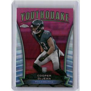 imageVintage 2024 Topps Chrome Youthquake Pink Cooper DeJean Y11 Rookie RC Football Card