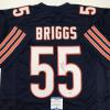 imageAutographedSigned Lance Briggs Chicago Blue Football Jersey Beckett BAS COA