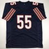 imageAutographedSigned Lance Briggs Chicago Blue Football Jersey Beckett BAS COA