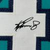 imageFramed Facsimile Autographed Ken Griffey Jr 35x39 Seattle Teal Reprint Laser Auto Baseball Jersey