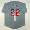 imageAutographedSigned Bill Buckner Chicago Grey Baseball Jersey JSA COA