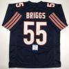imageAutographedSigned Lance Briggs Chicago Blue Football Jersey Beckett BAS COA