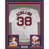 imageFramed AutographedSigned Curt Schilling 33x42 Boston White Baseball Jersey JSA COA