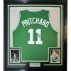 imageFramed AutographedSigned Payton Pritchard 35x39 Boston Green Basketball Jersey JSA COA