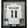 imageFramed AutographedSigned Ronaldo Nazario 35x39 Real Madrid White Soccer Jersey Beckett BAS COA