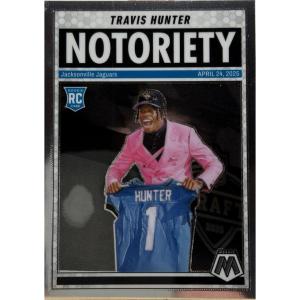 image2025 Panini Mosaic Travis Hunter 12 Notoriety Jacksonville Jaguars Rookie RC Football Card