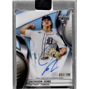 image2025 Topps Chrome Black Jackson Jobe CBAJJB Refractor Auto 199 Detroit Tigers Rookie RC Baseball Card
