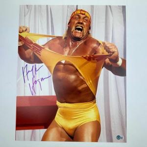 imageAutographedSigned Hulk Hogan 16x20 WWE WWF Hulkamania Wrestling Photo Beckett BAS COA 4