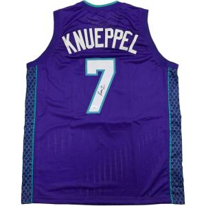 imageAutographedSigned Kon Knueppel Charlotte Purple Basketball Jersey JSA COA