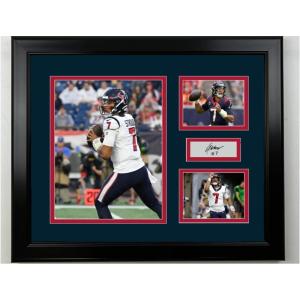 imageFramed CJ Stroud Houston Texans Facsimile Laser Engraved Signature Football 14x11 3 Photo Collage