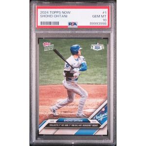 imageGraded 2024 Topps Now Shohei Ohtani 1 Baseball Card PSA 10 Gem Mint