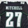 imageAutographedSigned Quinyon Mitchell Philadelphia Black Football Jersey JSA COA