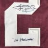 imageFramed AutographedSigned Johnny Manziel 12 Heisman 33x42 Texas AampampM Maroon College Football Jersey JSA COA
