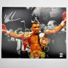 imageAutographedSigned Mike Tyson Belts Boxing 16x20 Photo JSA COA