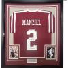 imageFramed AutographedSigned Johnny Manziel 12 Heisman 33x42 Texas AampampM Maroon College Football Jersey JSA COA