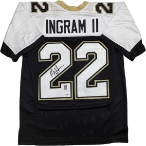 imageAutographedSigned Mark Ingram II New Orleans Black Alternate Football Jersey JSA COA