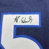 imageFacsimile Autographed Anthony Edwards Minnesota Blue Reprint Laser Auto Basketball Jersey Size Mens XL