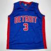 imageFacsimile Autographed Ben Wallace Detroit Blue Reprint Laser Auto Basketball Jersey Size Mens XL