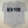 imageFacsimile Autographed Don Mattingly New York Pinstripe Reprint Laser Auto Baseball Jersey Size Mens XL