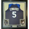 imageFramed Facsimile Autographed Anthony Edwards 35x39 Minnesota Blue Reprint Laser Auto Basketball Jersey