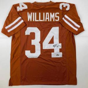 imageFacsimile Autographed Ricky Williams Texas Orange Reprint Laser Auto College Football Jersey Size Mens XL