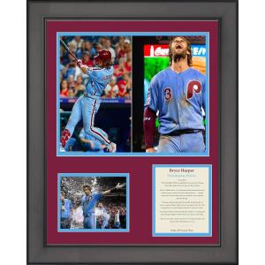 imageFramed Bryce Harper Walkoff Grand Slam Philadelphia Phillies 11x14 Baseball Three Photo Collage