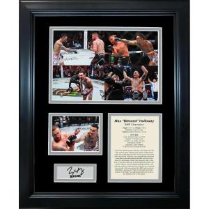 imageFramed Max Holloway BMF Championship vs Justin Gathje UFC 300 Facsimile Laser Engraved Signature Auto MMA 11x14 Photo Sig Collage