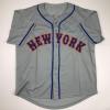 imageAutographedSigned Dwight Doc Gooden New York Grey Baseball Jersey JSA COA