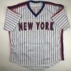 imageAutographedSigned Dwight Doc Gooden New York Pinstripe Baseball Jersey PSADNA COA