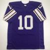 imageAutographedSigned Fran Tarkenton HOF 86 Minnesota Purple Football Jersey JSA COA