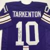 imageAutographedSigned Fran Tarkenton HOF 86 Minnesota Purple Football Jersey JSA COA