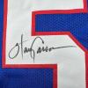 imageAutographedSigned Harry Carson New York Blue Football Jersey Beckett BAS COA