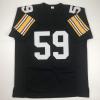 imageAutographedSigned Jack Ham HOF 88 Pittsburgh Black Football Jersey JSA COA