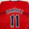 imageAutographedSigned Jose Ramirez Cleveland Red Baseball Jersey JSA COA