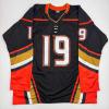 imageAutographedSigned Troy Terry Anaheim Black Hockey Jersey Beckett BAS COA