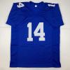 imageAutographedSigned YA YA Tittle HOF 71 New York Blue Football Jersey JSA COA