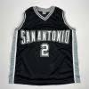 imageFacsimile Autographed Dylan Harper San Antonio Black Reprint Laser Auto Basketball Jersey Size Mens XL
