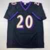 imageFacsimile Autographed Ed Reed Baltimore Black Reprint Laser Auto Football Jersey Size Mens XL