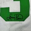 imageFramed AutographedSigned Larry Bird 35x39 Boston White Basketball Jersey Beckett BAS COA
