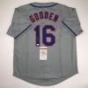 imageAutographedSigned Dwight Doc Gooden New York Grey Baseball Jersey JSA COA