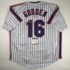 imageAutographedSigned Dwight Doc Gooden New York Pinstripe Baseball Jersey PSADNA COA