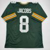 imageAutographedSigned Josh Jacobs Green Bay Green Football Jersey Beckett BAS COA