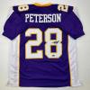imageFacsimile Autographed Adrian Peterson Minnesota Purple Reprint Laser Auto Football Jersey Size Mens XL
