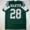imageFacsimile Autographed Curtis Martin New York Green Reprint Laser Auto Football Jersey Size Mens XL