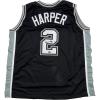 imageFacsimile Autographed Dylan Harper San Antonio Black Reprint Laser Auto Basketball Jersey Size Mens XL
